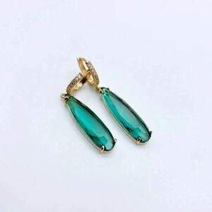 LONG tear Drop Earrings 18K Gold Plated